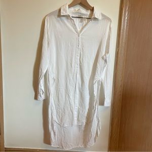 Calia’s High-Low Long Sleeve Button Down Cover Up